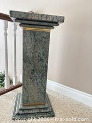 MaxSold Auction: Granite Pedestal Display Column with Brass Accent, Tall - Kitchener (Ontario, Canada) SELLER MANAGED Downsizing Online Auction - Templeton Drive