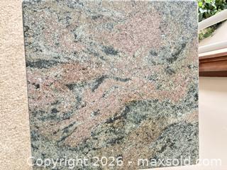 MaxSold Auction: Granite Pedestal Display Column with Brass Accent, Tall - Kitchener (Ontario, Canada) SELLER MANAGED Downsizing Online Auction - Templeton Drive