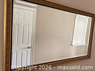 MaxSold Auction: Large Gold Ornate Wall Mirror, Horizontal Mounted - Kitchener (Ontario, Canada) SELLER MANAGED Downsizing Online Auction - Templeton Drive