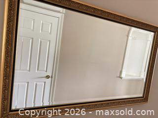 MaxSold Auction: Large Gold Ornate Wall Mirror, Horizontal Mounted - Kitchener (Ontario, Canada) SELLER MANAGED Downsizing Online Auction - Templeton Drive