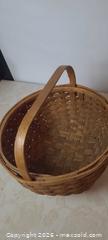 MaxSold Auction: Woven wooden Basket with Handle - Greater Napanee (Ontario, Canada) SELLER MANAGED Downsizing Online Auction - County Road 22