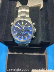 MaxSold Auction: Bulova Marine Star Stainless Steel Blue Dial Chronograph - East Vincent Township (Pennsylvania, USA) Downsizing Online Auction - Sheeder Road