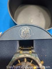 MaxSold Auction: Citizen Eco-Drive Chronograph Radio Controlled Two-Tone Watch - East Vincent Township (Pennsylvania, USA) Downsizing Online Auction - Sheeder Road
