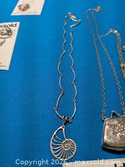 MaxSold Auction: Lot of 4 Sterling Silver (.925) Vintage Necklace, Bracelet, Pendant - East Vincent Township (Pennsylvania, USA) Downsizing Online Auction - Sheeder Road