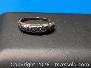 MaxSold Auction: Pair Vintage 10K White & Yellow Gold Marcasite Rings Size 6 - East Vincent Township (Pennsylvania, USA) Downsizing Online Auction - Sheeder Road