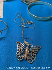 MaxSold Auction: Sterling Silver Butterfly & Floral Jewelry (Bracelet, Bangle, Cuff, Necklace) - East Vincent Township (Pennsylvania, USA) Downsizing Online Auction - Sheeder Road