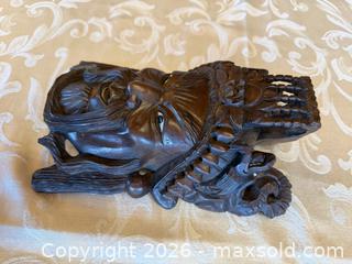 MaxSold Auction: Carved wooden mask - Port Ludlow (Washington, USA) SELLER MANAGED Downsizing Online Auction - Pioneer Drive