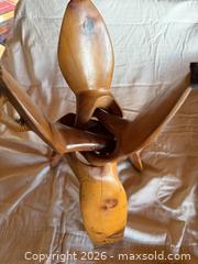 MaxSold Auction: Carved wooden plant stand and large Christmas cactus - Port Ludlow (Washington, USA) SELLER MANAGED Downsizing Online Auction - Pioneer Drive