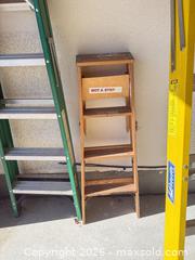 MaxSold Auction: Assorted Ladders & Step Stools — Fiberglass, Aluminum, Wood - Commerce City (Colorado, USA) SELLER MANAGED Estate Sale Online Auction - E. 99th Avenue