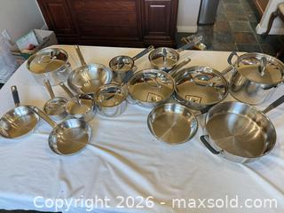 MaxSold Auction: Farberware Stainless Steel 10-12 Piece Cookware Set - Commerce City (Colorado, USA) SELLER MANAGED Estate Sale Online Auction - E. 99th Avenue