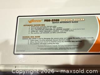 MaxSold Auction: Weston Pro-2100 Chamber Vacuum Sealer - Commerce City (Colorado, USA) SELLER MANAGED Estate Sale Online Auction - E. 99th Avenue
