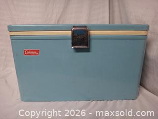 MaxSold Auction: 1960/70s COLEMAN METAL COOLER - Ajax (Ontario, Canada) SELLER MANAGED Downsizing Online Auction - Noake Crescent