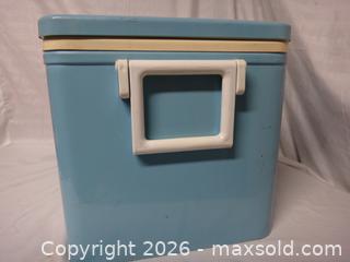 MaxSold Auction: 1960/70s COLEMAN METAL COOLER - Ajax (Ontario, Canada) SELLER MANAGED Downsizing Online Auction - Noake Crescent