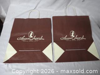 MaxSold Auction: 2 VINTAGE LAURA SECORD PAPER BAGS - Ajax (Ontario, Canada) SELLER MANAGED Downsizing Online Auction - Noake Crescent