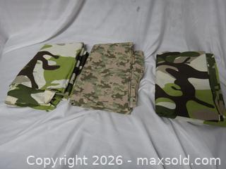 MaxSold Auction: 3 CAMO COTTON FLAT SHEETS - Ajax (Ontario, Canada) SELLER MANAGED Downsizing Online Auction - Noake Crescent