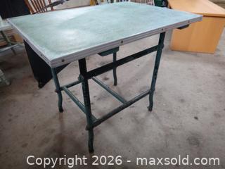 MaxSold Auction: INDUSTRIAL STYLE TABLE - Ajax (Ontario, Canada) SELLER MANAGED Downsizing Online Auction - Noake Crescent