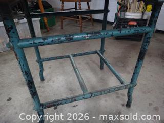 MaxSold Auction: INDUSTRIAL STYLE TABLE - Ajax (Ontario, Canada) SELLER MANAGED Downsizing Online Auction - Noake Crescent