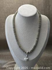 MaxSold Auction: Links of London Sterling Silver Heart Pendant Beaded Necklace - Vancouver (British Columbia, Canada) SELLER MANAGED Reseller Online Auction - Nanaimo Street (CONDO)