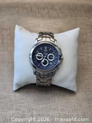 MaxSold Auction: Stainless Steel Chronograph Watch, Blue Dial, Bracelet Band – Limited Edition Marked - Vancouver (British Columbia, Canada) SELLER MANAGED Reseller Online Auction - Nanaimo Street (CONDO)