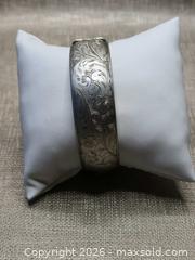MaxSold Auction: Vintage Forstner Sterling Silver Engraved Bangle Bracelet Floral - Vancouver (British Columbia, Canada) SELLER MANAGED Reseller Online Auction - Nanaimo Street (CONDO)