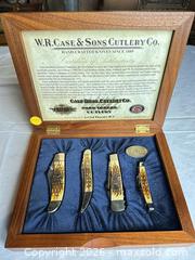 MaxSold Auction: W.R. Case & Sons Collectible 4-Piece Pocket Knife Set - Morgan Hill (California, USA) PARTNER MANAGED Estate Sale Online Auction - Dougherty