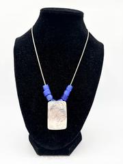 MaxSold Auction: 925 Sterling Silver Don Lancaster Northwest Coast Indigenous Necklace w Trade Beads  - Esquimalt (British Columbia, Canada) PARTNER MANAGED Reseller Online Auction - Lampson Street