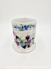 MaxSold Auction: Forget Me Not - Antique Shaving Mug  - Esquimalt (British Columbia, Canada) PARTNER MANAGED Reseller Online Auction - Lampson Street