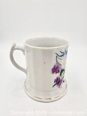 MaxSold Auction: Forget Me Not - Antique Shaving Mug  - Esquimalt (British Columbia, Canada) PARTNER MANAGED Reseller Online Auction - Lampson Street