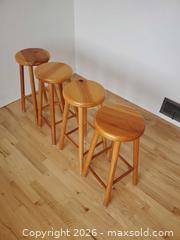MaxSold Auction: Pine Stools - Oak Bay (British Columbia, Canada) SELLER MANAGED Moving Online Auction - Kinross Avenue