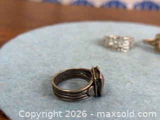 MaxSold Auction: Vintage & Modern Jewelry Lot – Sterling Silver Rings & Earrings, Mixed Metals - Hamilton (Ontario, Canada) SELLER MANAGED Estate Sale Online Auction - Gertrude Street
