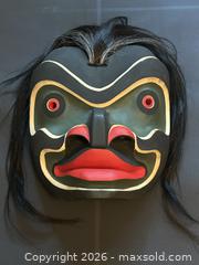 MaxSold Auction: FIRST NATIONS MASK - Wild Man of the Woods - Mark Mickey (Mastercarver) - Kingston (Ontario, Canada) SELLER MANAGED Reseller Online Auction - Glen Castle Road