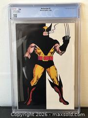 MaxSold Auction: WOLVERINE #1 (NOV. 1988) MARVEL COMICS WHITE PAGES & 1st APPEARANCE - GRADED CGC 9.6 NEAR MINT+ - Kingston (Ontario, Canada) SELLER MANAGED Reseller Online Auction - Glen Castle Road