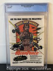MaxSold Auction: WOLVERINE #1 (SEPT. 1982) MARVEL COMICS LIMITED SERIES WHITE PAGES - GRADED CGC 9.2 NEAR MINT - Kingston (Ontario, Canada) SELLER MANAGED Reseller Online Auction - Glen Castle Road
