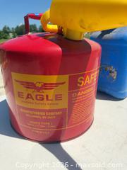 MaxSold Auction: Gas/Fuel Cans – Plastic, Metal & Galvanized Steel, 3–5 gal - Polk City (Florida, USA) SELLER MANAGED Downsizing Online Auction - Conley Drive