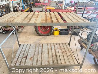 MaxSold Auction: Gray Steel Industrial Shelving, 2 Shelves - Polk City (Florida, USA) SELLER MANAGED Downsizing Online Auction - Conley Drive