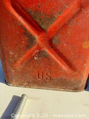 MaxSold Auction: Three Steel Military Jerry Cans, Red & Green, 3-5 Gallon - Polk City (Florida, USA) SELLER MANAGED Downsizing Online Auction - Conley Drive