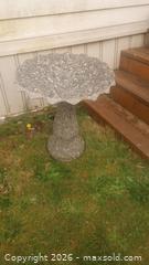 MaxSold Auction: Concrete Bird Bath with Exposed Aggregate Finish, 18–24 in Dia - Port Hadlock-Irondale (Washington, USA) SELLER MANAGED Downsizing Online Auction - Cedar Avenue