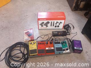 MaxSold Auction: Pedalboard with Boss, DOD, Digitech Pedals & Accessories - Port Hadlock-Irondale (Washington, USA) SELLER MANAGED Downsizing Online Auction - Cedar Avenue