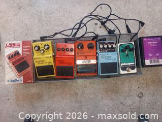 MaxSold Auction: Pedalboard with Boss, DOD, Digitech Pedals & Accessories - Port Hadlock-Irondale (Washington, USA) SELLER MANAGED Downsizing Online Auction - Cedar Avenue