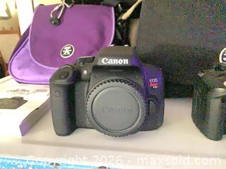 MaxSold Auction: Canon Digital SLR Camera Bodies (2): EOS Rebel T6i & XT - READ DESCRIPTION - Newmarket (Ontario, Canada) SELLER MANAGED Downsizing Online Auction - Cawthra Boulevard
