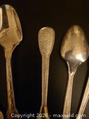 MaxSold Auction: 17 silver spoons 80% silver - Brampton (Ontario, Canada) SELLER MANAGED Reseller Online Auction - Elizabeth Street North (CONDO)