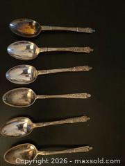 MaxSold Auction: Religious silver plated spoons - Brampton (Ontario, Canada) SELLER MANAGED Reseller Online Auction - Elizabeth Street North (CONDO)