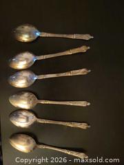 MaxSold Auction: Religious silver plated spoons - Brampton (Ontario, Canada) SELLER MANAGED Reseller Online Auction - Elizabeth Street North (CONDO)