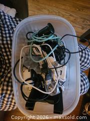 MaxSold Auction: Small tub of charging wires  - Brampton (Ontario, Canada) SELLER MANAGED Reseller Online Auction - Elizabeth Street North (CONDO)