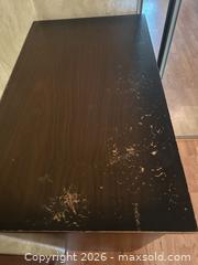 MaxSold Auction: Dark Brown 4-Drawer Veneer Dresser / Chest of Drawers - Water Valley (Alberta, Canada) PARTNER MANAGED Moving Online Auction - Range Road 52