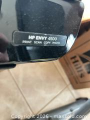 MaxSold Auction: HP Envy 4500 All-in-One Inkjet Printer - Black - Water Valley (Alberta, Canada) PARTNER MANAGED Moving Online Auction - Range Road 52