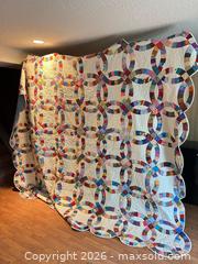 MaxSold Auction: Large King Patchwork Cotton Quilt - Water Valley (Alberta, Canada) PARTNER MANAGED Moving Online Auction - Range Road 52
