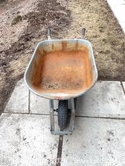 MaxSold Auction: UberHaus Wheelbarrow — Galvanized Steel Tray, Wood Handles - Water Valley (Alberta, Canada) PARTNER MANAGED Moving Online Auction - Range Road 52