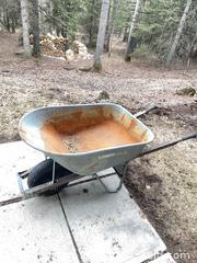 MaxSold Auction: UberHaus Wheelbarrow — Galvanized Steel Tray, Wood Handles - Water Valley (Alberta, Canada) PARTNER MANAGED Moving Online Auction - Range Road 52
