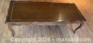 MaxSold Auction: Vintage Mahogany Veneer Coffee Table, Traditional/French Provincial - Water Valley (Alberta, Canada) PARTNER MANAGED Moving Online Auction - Range Road 52